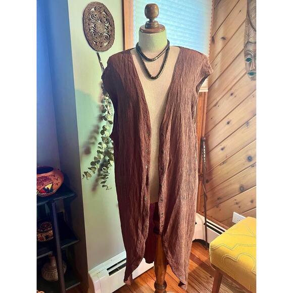 Vintage oversized Maxi Vest - Picture 1 of 6